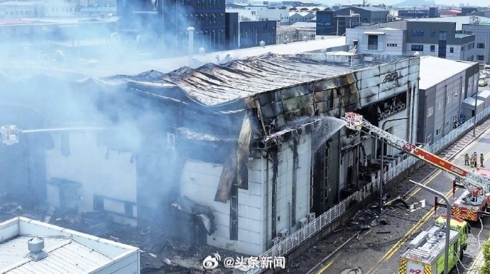 韓鋰電池工廠大火！22人燒成焦屍　「中國籍17人罹難」陸下令速查原因