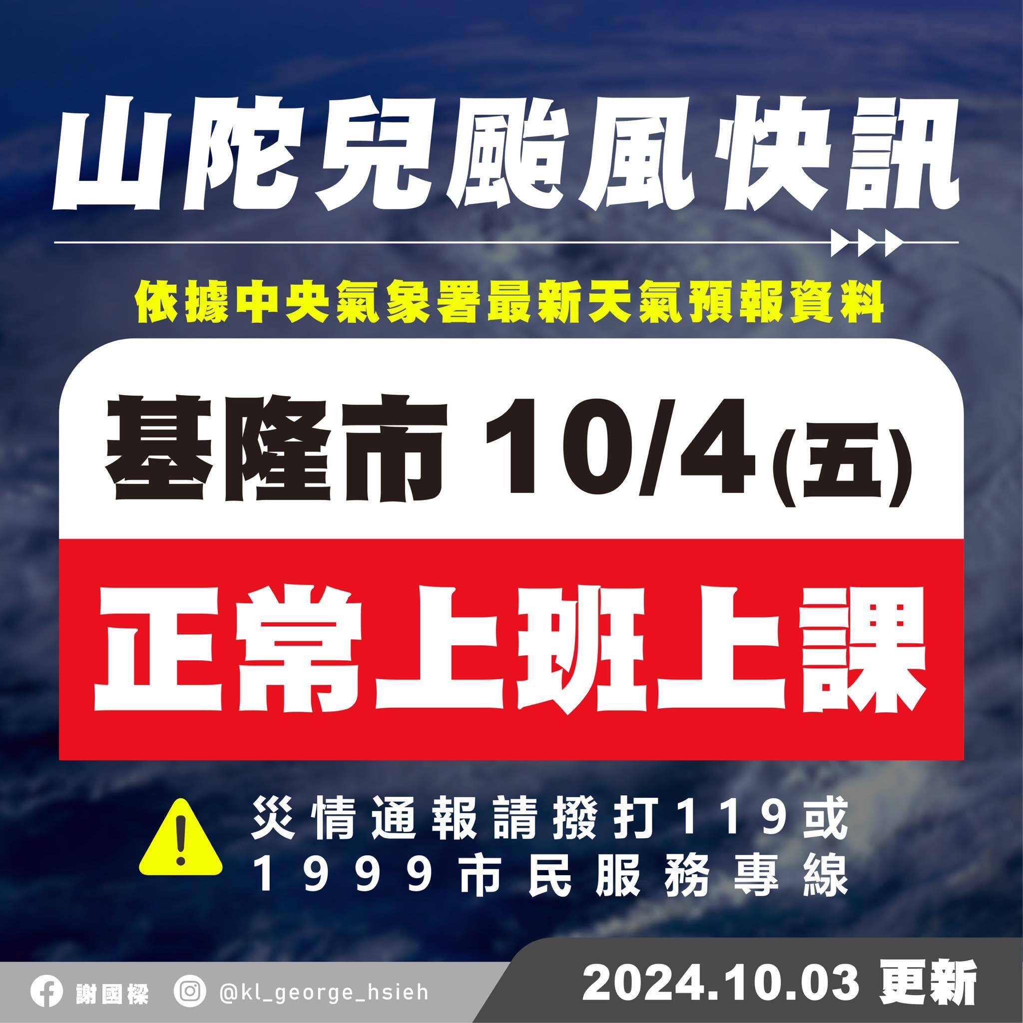 基隆雨不停！淹水、土石流仍上班上課　「謝國樑遭罵爆」里長也不挺