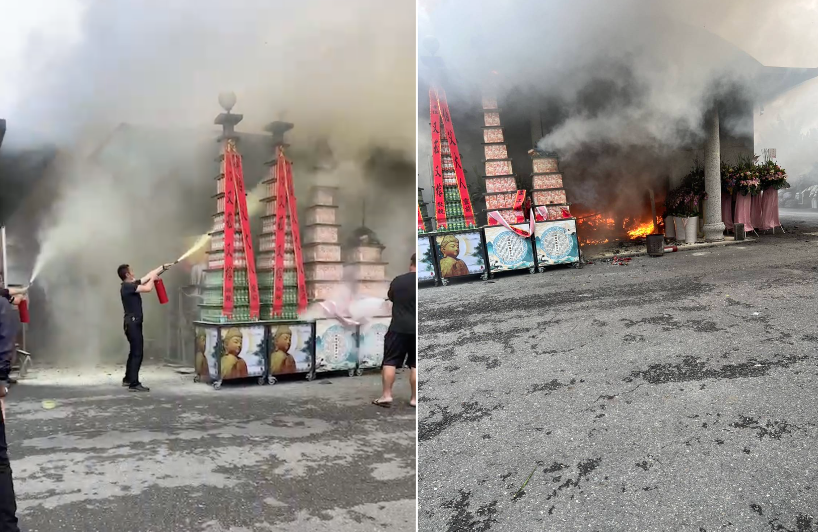 高雄殯儀館火災「多處靈堂遭波及」　2具遺體險遭原地火化