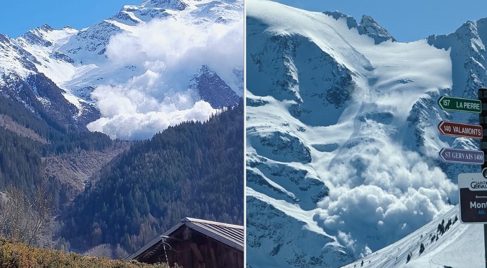 整片雪牆垮塌！阿爾卑斯山滑雪勝地「恐怖雪崩」已4死9傷　當局急搜救