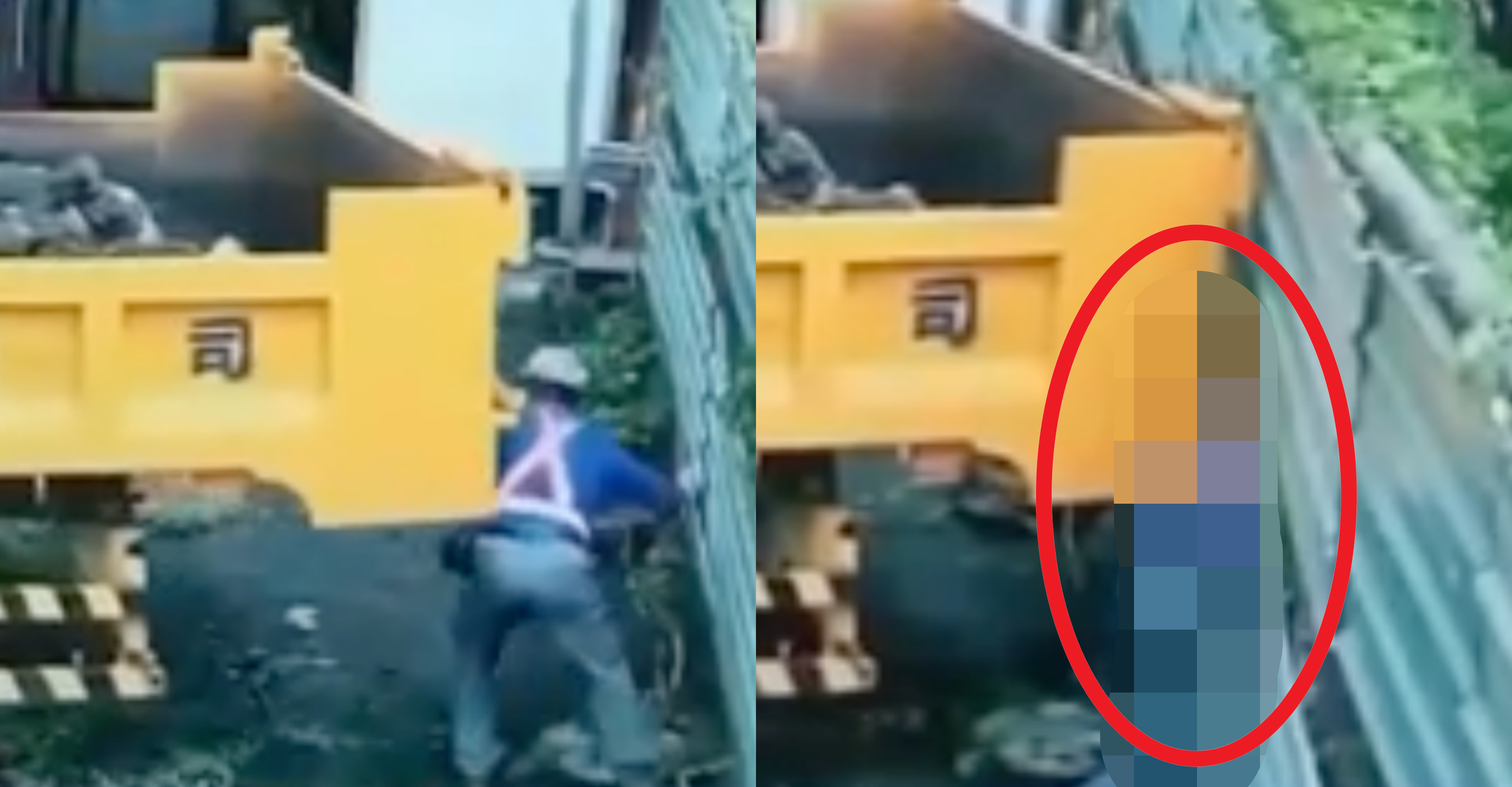 大貨車司機忘拉手煞車！下車站後方慘遭活活夾死　監視器拍下驚悚瞬間