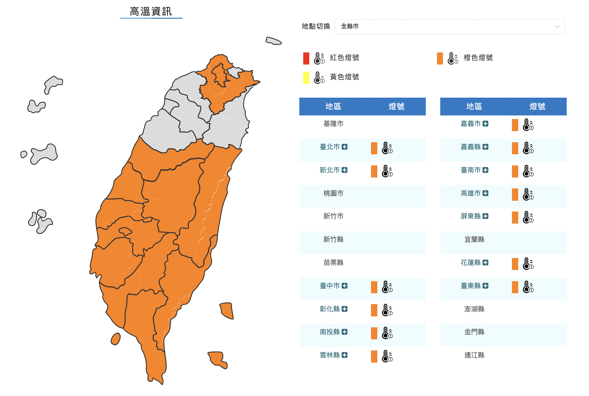 熱爆了！台北市體感狂飆43度　13縣市高溫特報「小心午後雷陣雨」