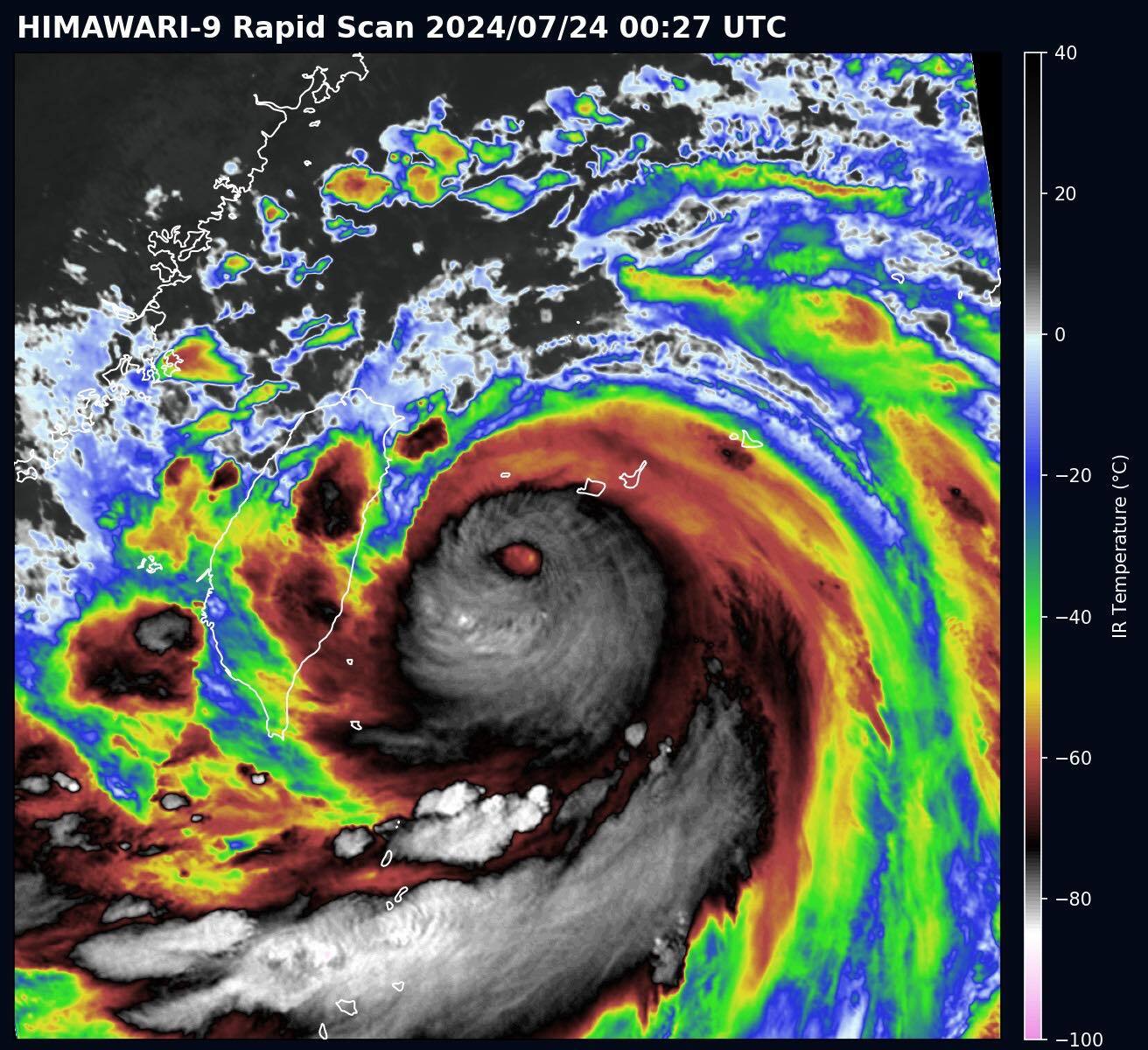 日本氣象廳示警！中颱凱米「恐變強颱」貫穿北台灣　預估今晚登陸