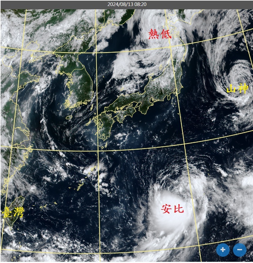 颱風「安比」對流爆發恐成中颱！氣象專家鄭明典曬1圖　曝對台影響