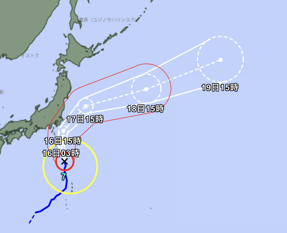 安比中颱明達強度高峰！最新路徑曝光　日航急取消「往返台灣8航班」