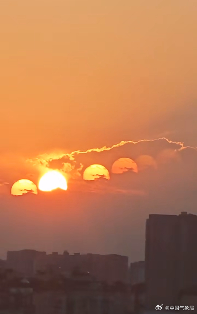 罕見景象！他拍到「7個太陽」同掛高空　影片曝光專家揭背後真相