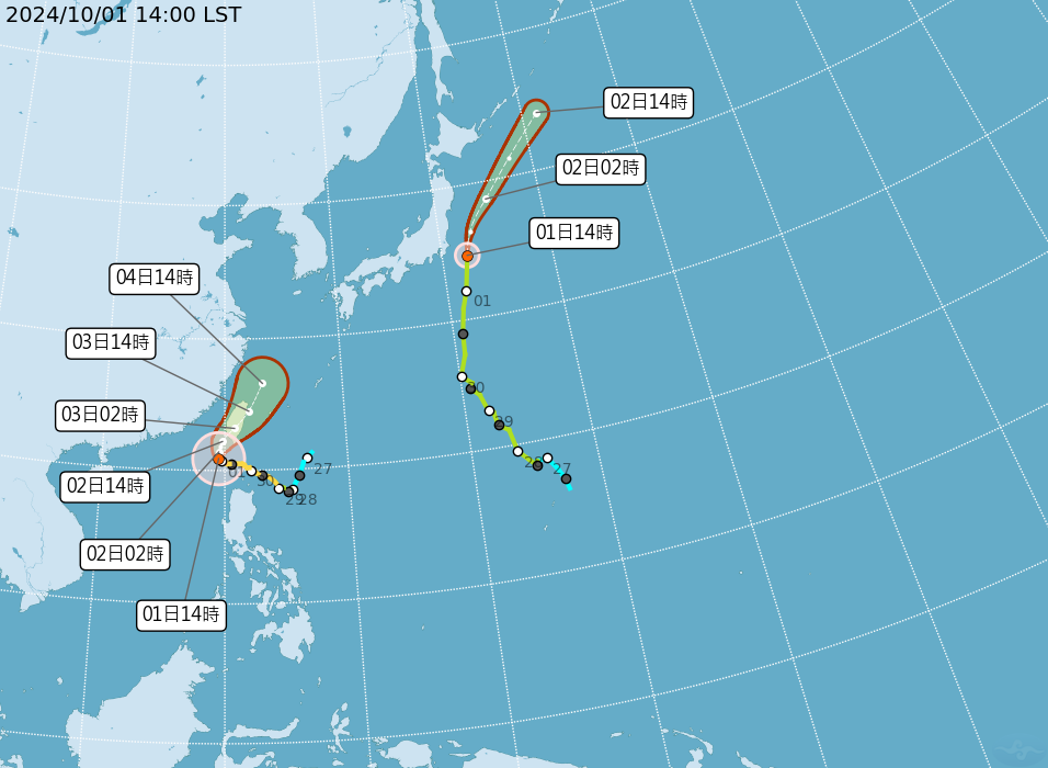 走太慢？「山陀兒颱風」恐明天入夜才登陸　氣象粉專曝北部影響時間