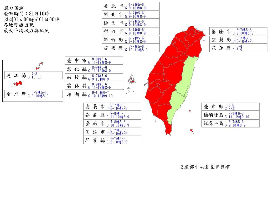 快訊／最快今登陸！康芮最新風雨預報出爐　明全台22縣市達停班課標準