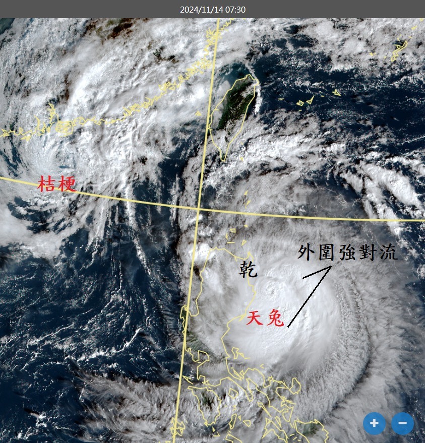 天兔逼近台灣！驚人衛星雲圖曝光　鄭明典：幾乎像個超大的龍捲風