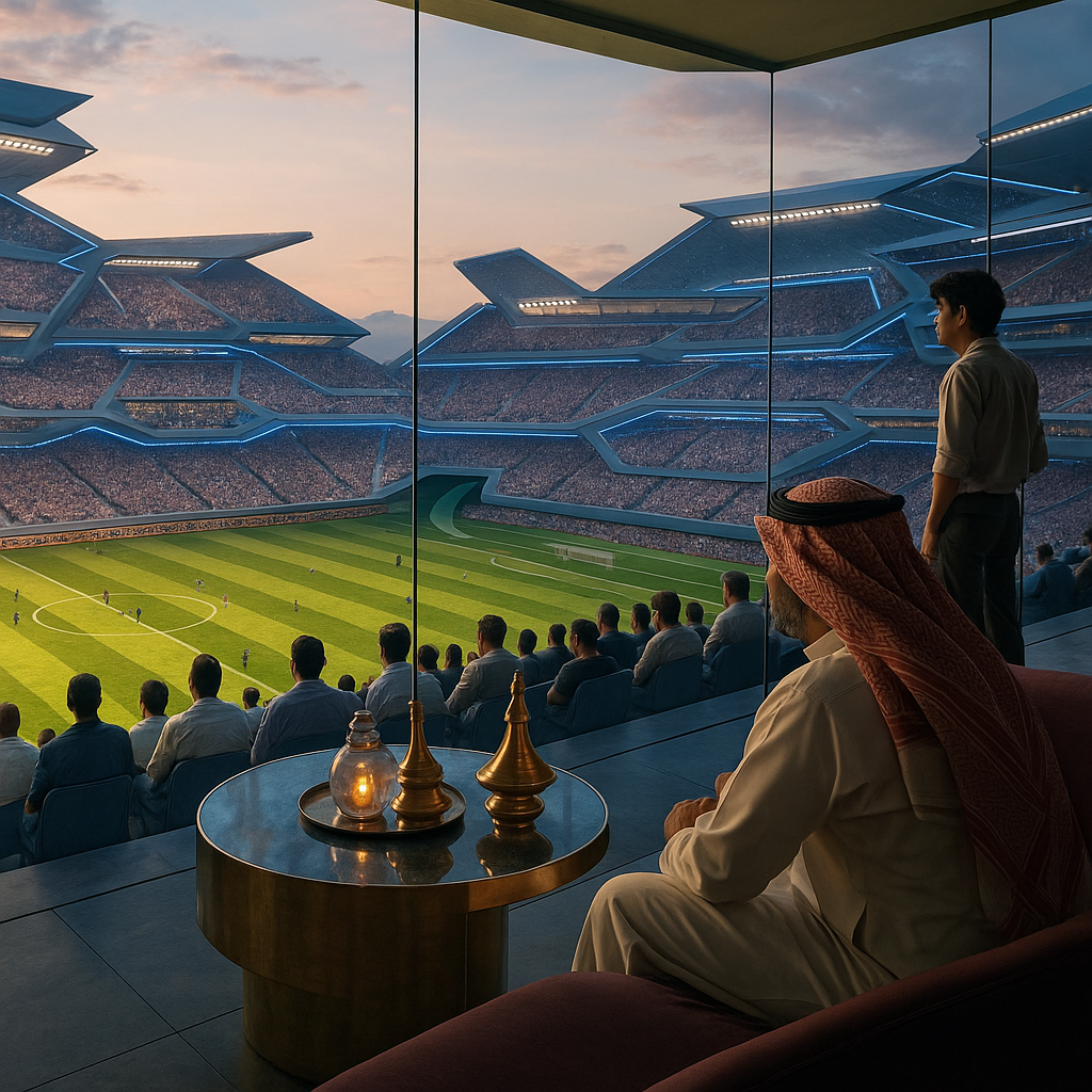 沙烏地阿拉伯將打造「350 公尺高天空球場」　10 億美元科幻場館迎接 2034 世界盃