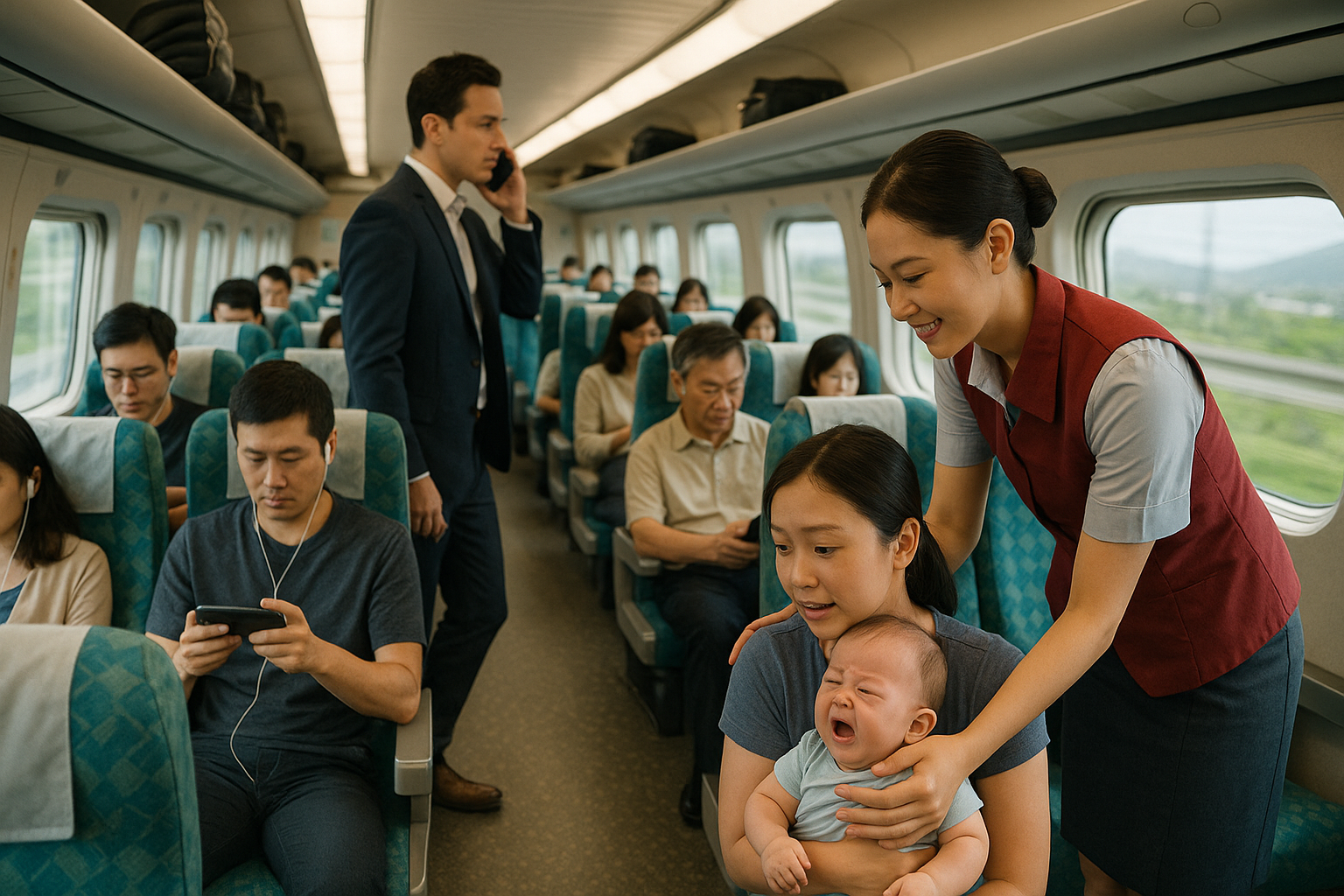高鐵寧靜車廂 9 月 22 日上路 限制手機3C使用 嬰幼童吵鬧將安撫