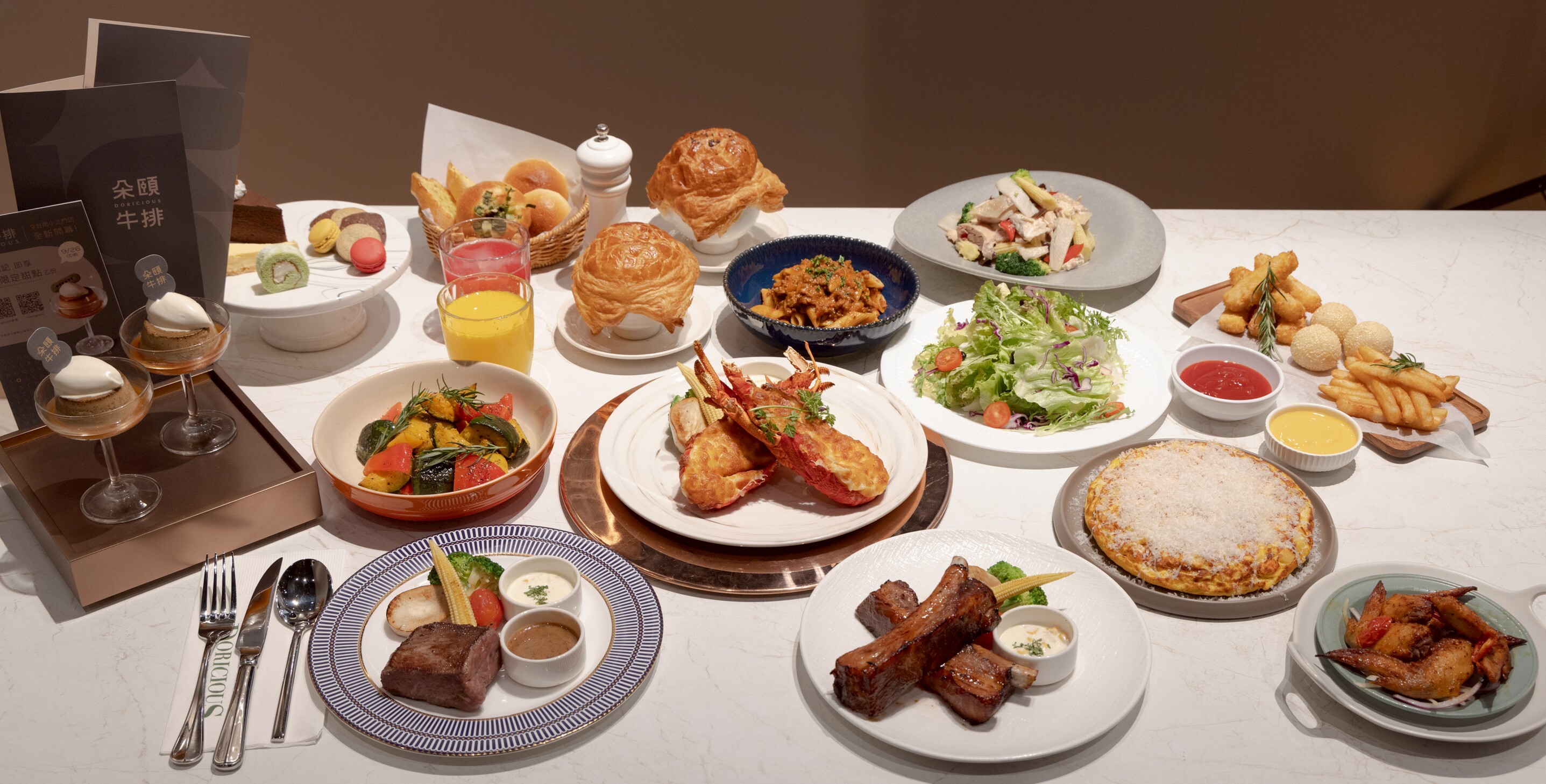 曾被譽新莊最好吃西餐廳！「朵頤牛排」重返台南千元有找：無限自取百匯料理、開幕送甜點