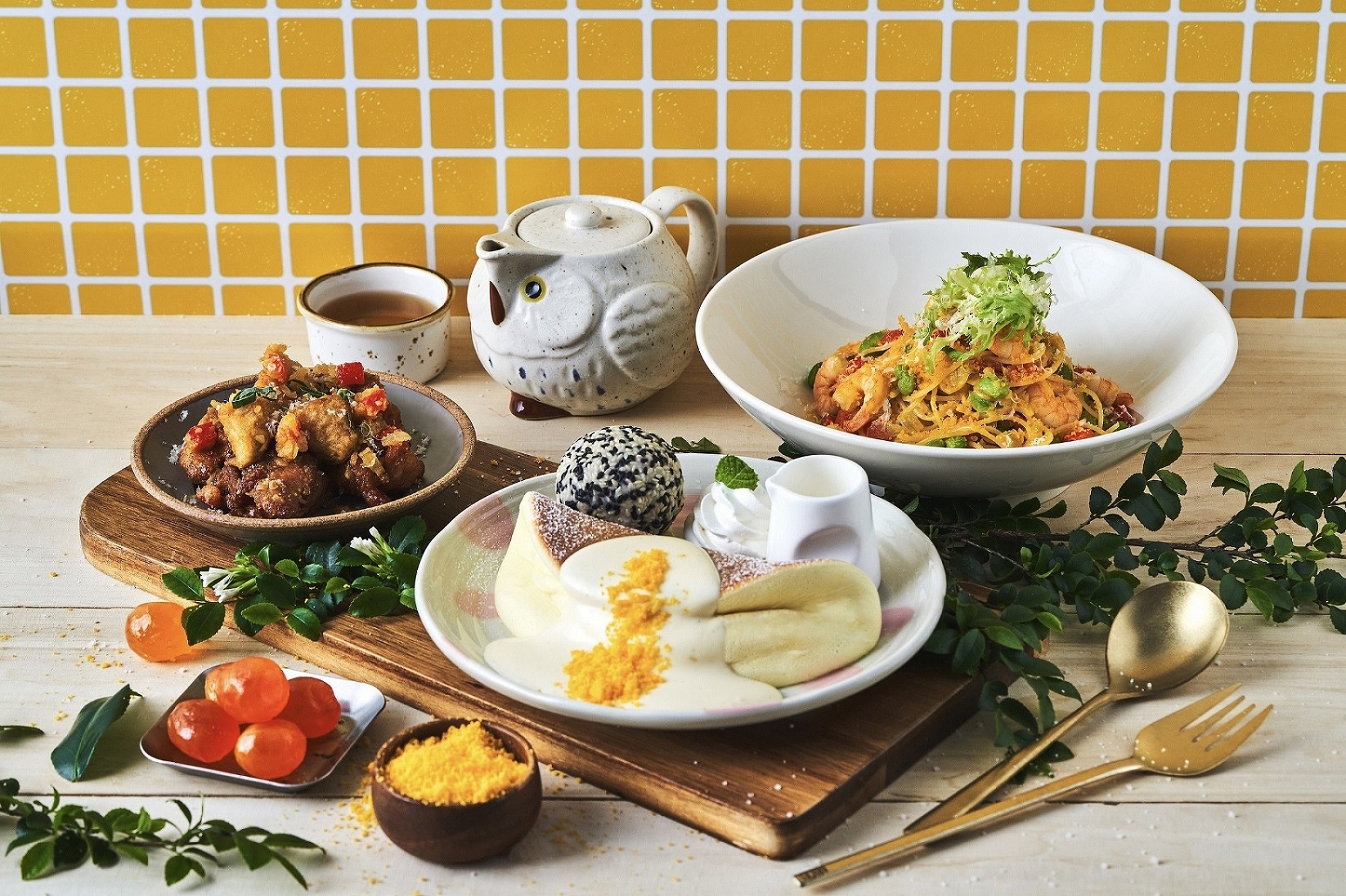 「金沙芝麻冰淇淋鬆餅」獨家開賣　Woosa洋食鬆餅屋9月推限定菜單