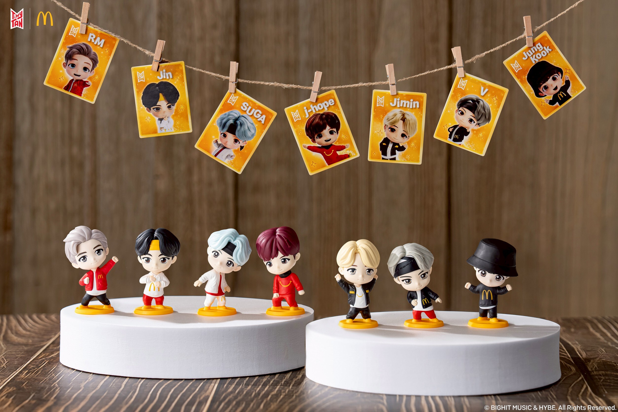 BTS公仔盲盒來了！麥當勞「TinyTAN」全套7款　10/8限量開搶