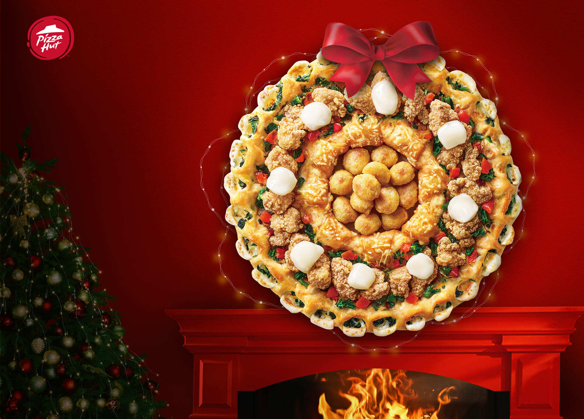 必勝客「聖誕花圈黃金雞比薩」強勢回歸!聖誕超級大餐限時開賣