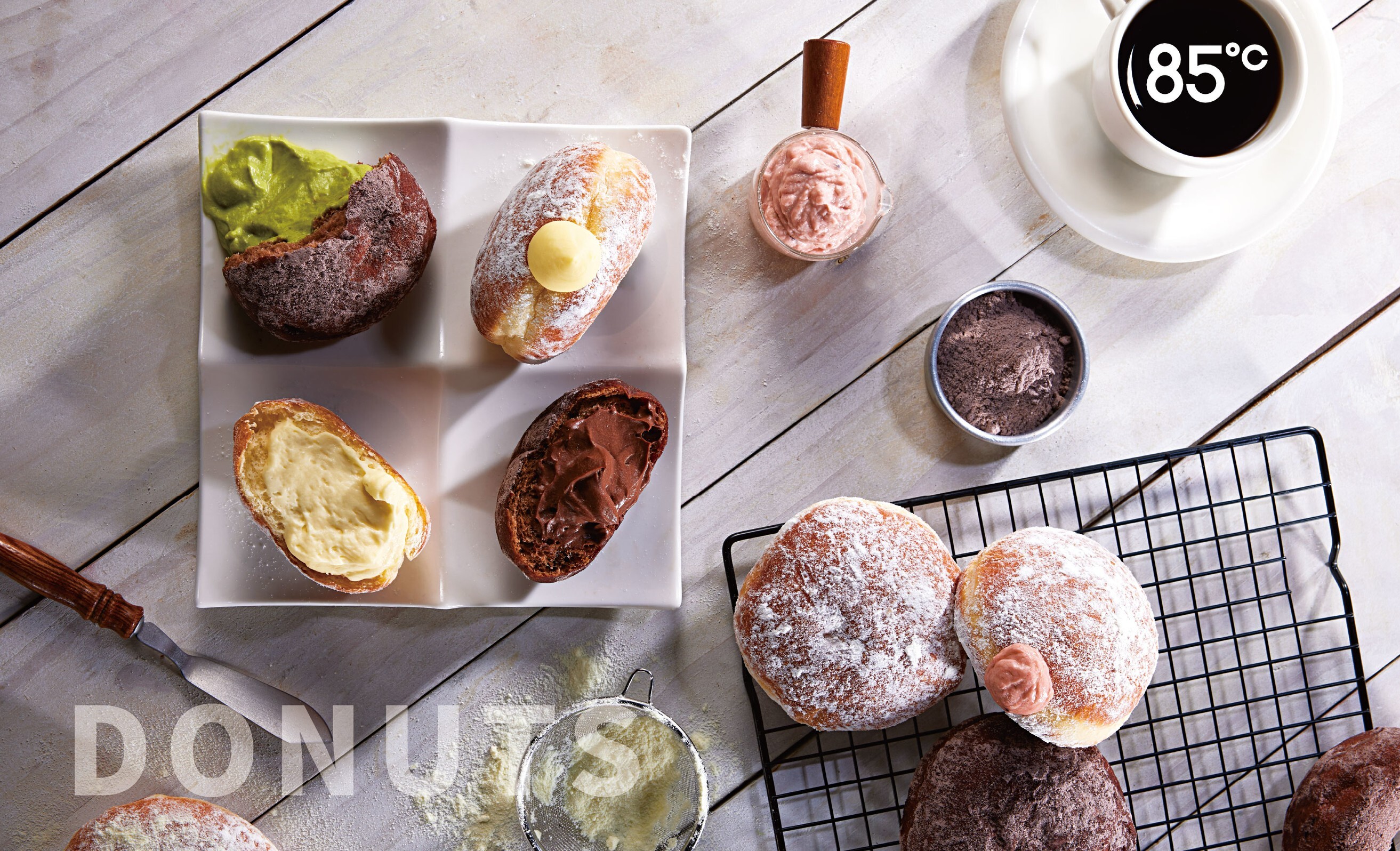 **生甜甜圈熱潮席捲全台：85℃研究所擴展新據點，推出多款創新口味**